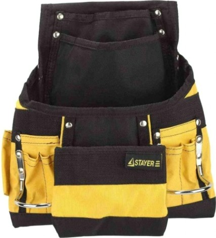 Сумка поясная для инструментов STAYER MASTER нейлоновая, 10 карманов, 2 скобы 38605 [38605]