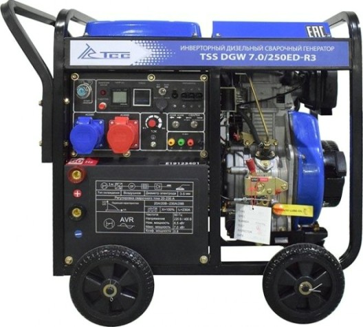 Сварочный генератор ТСС DGW 7.0/250ED-R3 инверторный дизельный [026497]