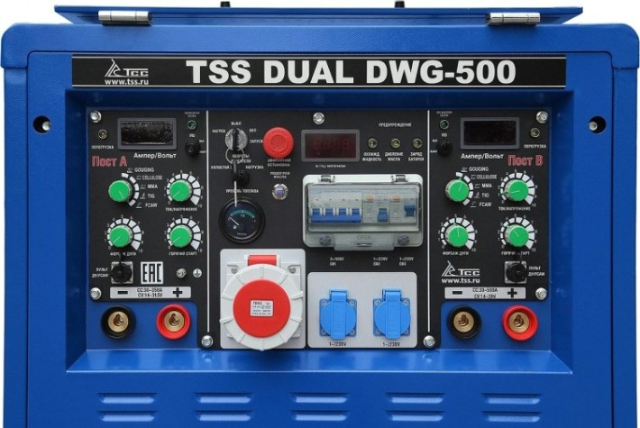 Сварочный генератор ТСС DUAL DWG-500 двухпостовой дизельный [039736]