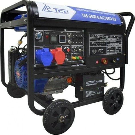 Сварочный генератор ТСС GGW 6.0/250ED-R3 инверторный бензиновый [026495]