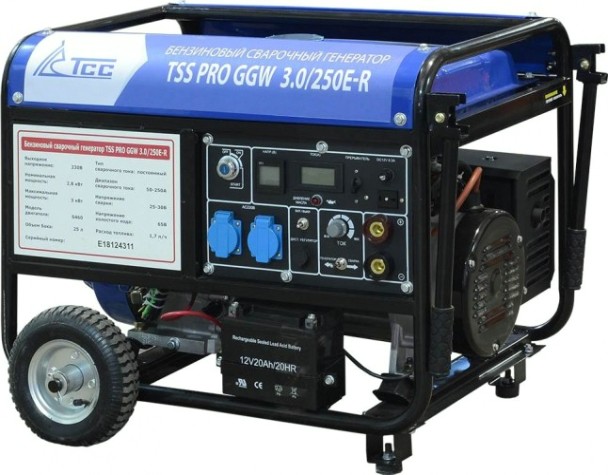 Сварочный генератор ТСС PRO GGW 3.0/250E-R бензиновый [022832]