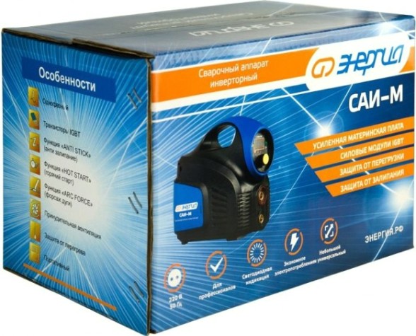 Сварочный инвертор ЭНЕРГИЯ САИ-160М ММА [Е0300-0100]