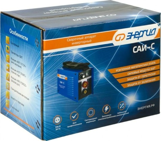 Сварочный инвертор ЭНЕРГИЯ САИ-160С ММА [Е0300-0010]