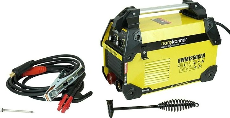 Сварочный инвертор HANSKONNER HWM1250GEN работа от генератора