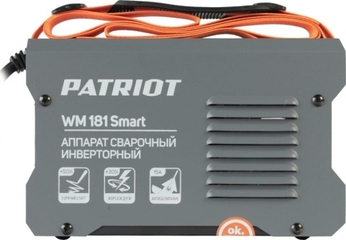 Сварочный инвертор PATRIOT WM 181Smart MMA + маска 301D [605302293]