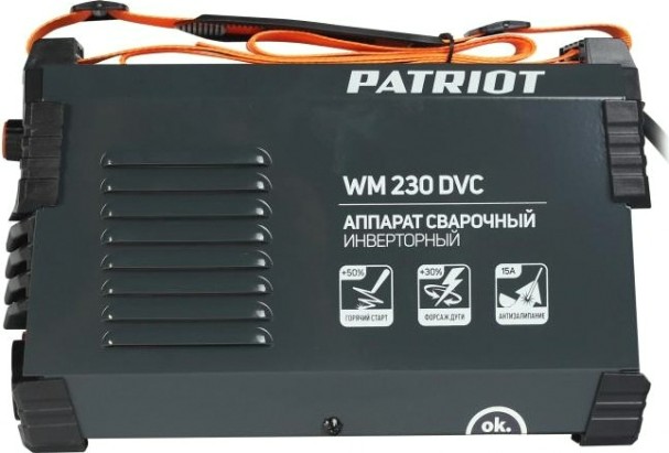 Сварочный инвертор PATRIOT WM230DVC MMA + маска 300D [605302291]