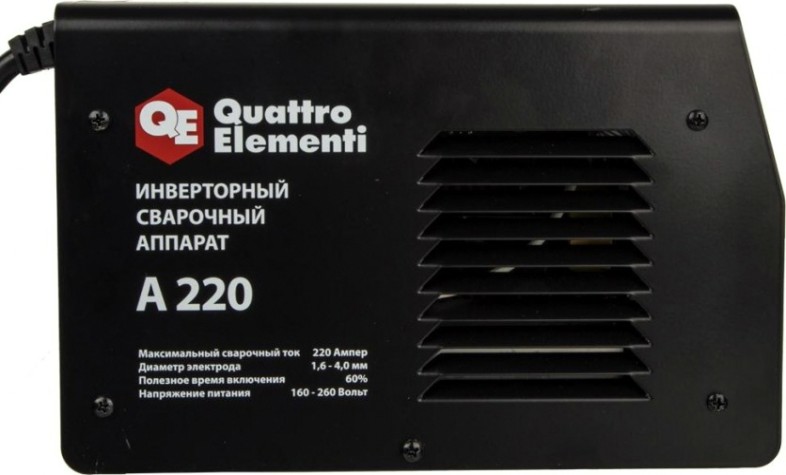 Сварочный инвертор QUATTRO ELEMENTI А 220 [248-535]