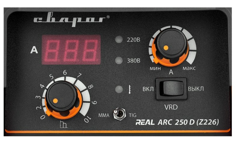 Сварочный инвертор СВАРОГ REAL ARC 250 D (Z226) НАКС РФ [00000098078]