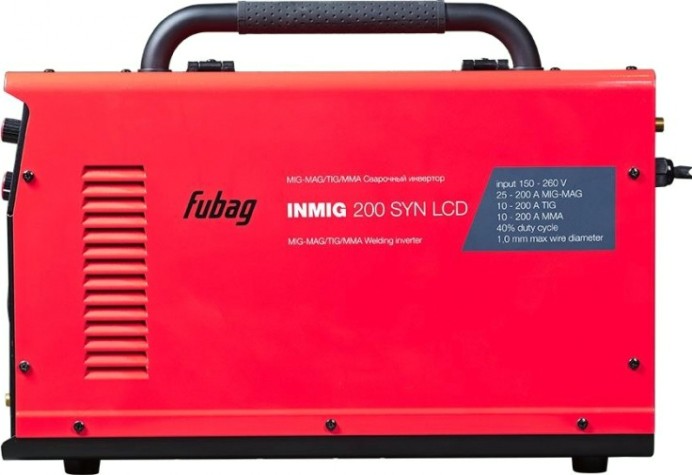Сварочный полуавтомат FUBAG INMIG 200 SYN LCD new display (31590)+Горелка FB 250 Ergo 3m (38443) [31590.1]