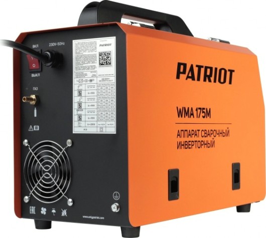 Сварочный полуавтомат PATRIOT WMA 175 M инверторный mig/mag/mma [605302150]