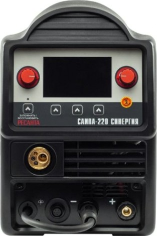 Сварочный полуавтомат Ресанта САИПА-220 СИНЕРГИЯ многофункциональный (MIG/MAG, MMA, TIG) [65/75]