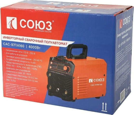 Сварочный полуавтомат СОЮЗ САС-97ПА160 инверторный