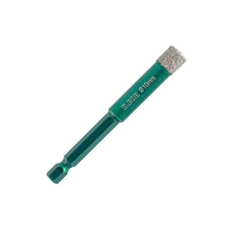 Сверло алмазное D.BOR KERAMOGRANIT-DRY 10х80 мм, HEX (¼") [D-KG-D-DDC3-010]