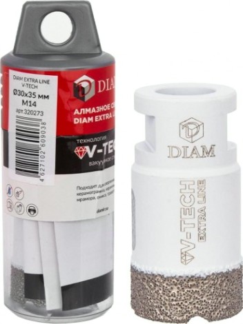 Сверло алмазное DIAM 30x35xМ14 Extra Line V-TECH [320273]