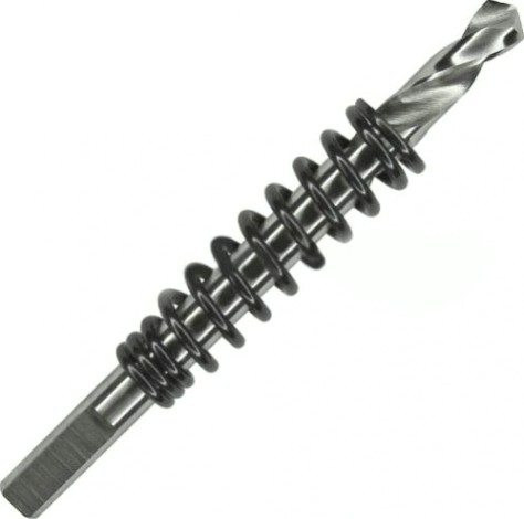Сверло центрирующее D.BOR с пружиной для коронок HM-28 по металлу, HSS 8x80 [D-CDS-HS-8-80]