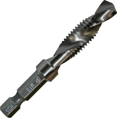 Сверло метчик ПРАКТИКА 10х1.5х72 мм HEX 1/4' (775-013) [775-013]