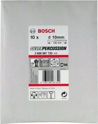 Сверло по бетону BOSCH 10х120 мм CYL-3 SILVER PERCUSSION [2608597720]