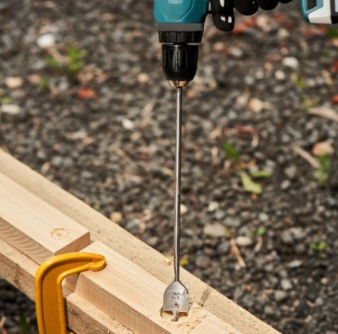 Сверло по дереву Kranz KR-91-0776 перовое 32х300 мм