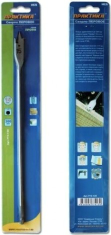 Сверло по дереву ПРАКТИКА перовое 15х300 мм [774-139]