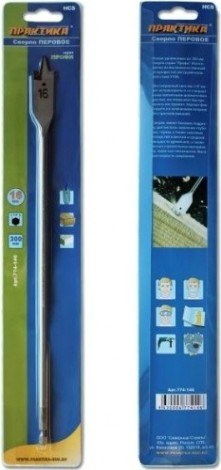 Сверло по дереву ПРАКТИКА перовое 16х300 мм [774-146]