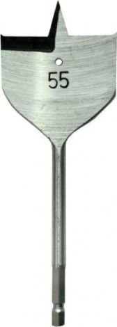 Сверло по дереву ПРАКТИКА перовое 55х152 мм [774-085]