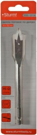 Сверло по дереву Sturm 1055-07-14 перовое 14мм, шестигр. хвостовик