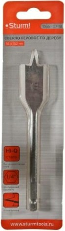 Сверло по дереву Sturm 1055-07-18 перовое 18мм, шестигр. хвостовик