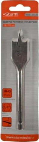 Сверло по дереву Sturm 1055-07-24 перовое 24мм, шестигр. хвостовик