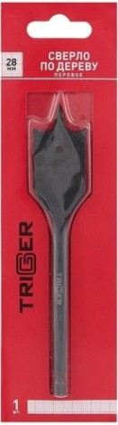 Сверло по дереву TRIGGER 71061 перовое с шестигр.хвостовиком витое 28мм [тов-173551]