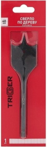 Сверло по дереву TRIGGER 71064 перовое с шестигр.хвостовиком витое 40мм [тов-173554]