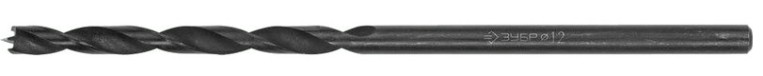 Сверло по дереву ЗУБР ПРОФЕССИОНАЛ d 12x300/150мм, спиральное м-образная заточка [29421-300-12_z01]