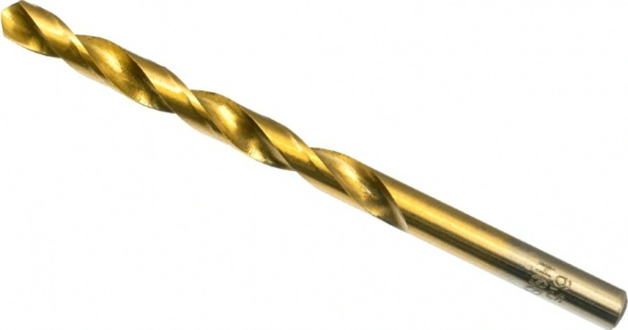 Сверло по металлу АТАКА 6,5х63х101 Профи 6,5мм титан 10шт бокс [8077070]