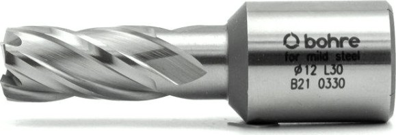 Сверло по металлу Bohre HSS 12х30 мм корончатое с хв. weldon 19 мм (3/4'') [КБ010044]