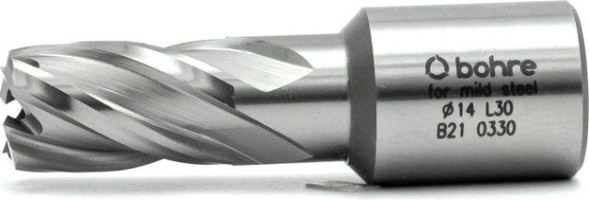 Сверло по металлу Bohre HSS 14х30 мм корончатое с хв. weldon 19 мм (3/4'') [КБ010083]