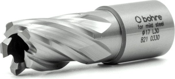 Сверло по металлу Bohre HSS 17х30 мм корончатое с хв. weldon 19 мм (3/4'') [КБ010047]