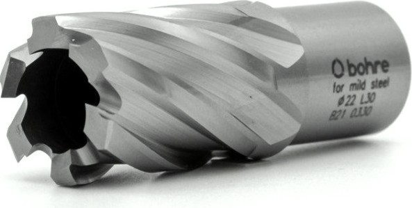 Сверло по металлу Bohre HSS 22х30 мм корончатое с хв. weldon 19 мм (3/4'') [КБ010086]