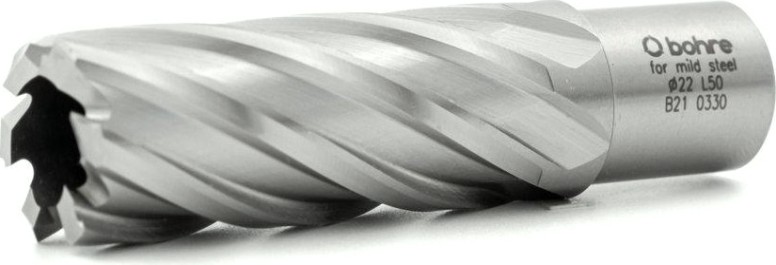 Сверло по металлу Bohre HSS 22х55 мм корончатое с хв. weldon 19 мм (3/4'') [КБ010071]