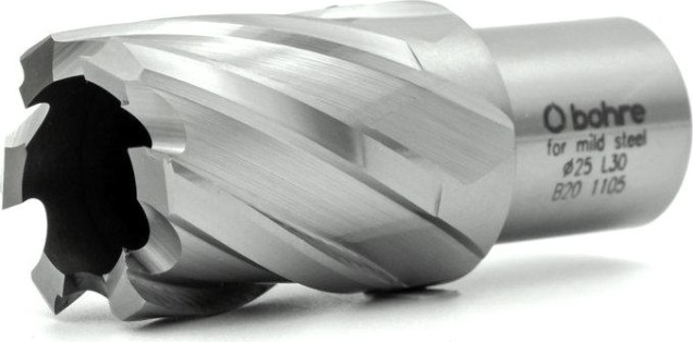Сверло по металлу Bohre HSS 25х30 мм корончатое с хв. weldon 19 мм (3/4'') [КБ010051]