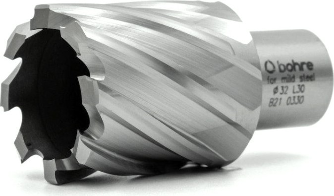 Сверло по металлу Bohre HSS 32х30 мм корончатое с хв. weldon 19 мм (3/4'') [КБ010055]