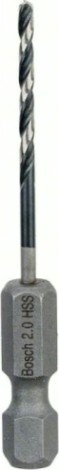 Сверло по металлу BOSCH 2 х 24/60 мм, Impact Control с шестигранным хвостовиком [2608577045]
