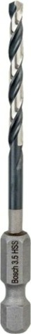 Сверло по металлу BOSCH 3,5 х 39/79 мм, Impact Control с шестигранным хвостовиком [2608577051]