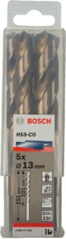 Сверло по металлу BOSCH HSS-CO 13 мм 5шт [2608585905]