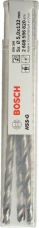 Сверло по металлу BOSCH HSS-G 5x87 мм 5шт удлиненных [2608596820]