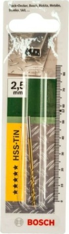 Сверло по металлу BOSCH HSS-TiN 2.5x30x57 [2609255091]