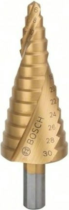 Сверло по металлу BOSCH ступенчатое 6-30 мм HSS-TiN [2608587430]