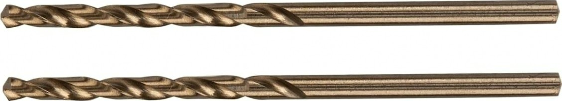 Сверло по металлу Denzel HSS Co-8% 2,5 мм, 2 шт. [71404]