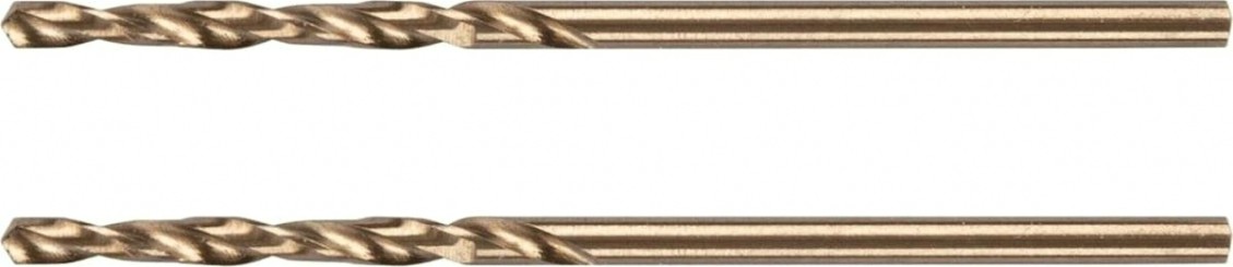 Сверло по металлу Denzel HSS Co-8% 2 мм, 2 шт. [71403]