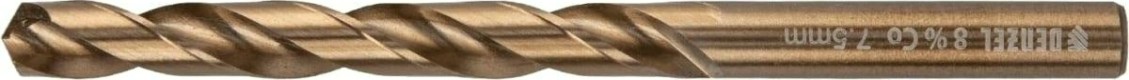 Сверло по металлу Denzel HSS Co-8% 7,5 мм, [71451]