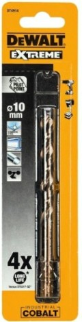 Сверло по металлу DeWALT 10,0 x 75 /117 мм HSS-CO Extreme кобальтовое DT4914-QZ [DT4914-QZ]