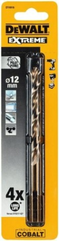 Сверло по металлу DeWALT 12,0 x 101/151 мм HSS-CO Extreme кобальтовое DT4916-QZ [DT4916-QZ]